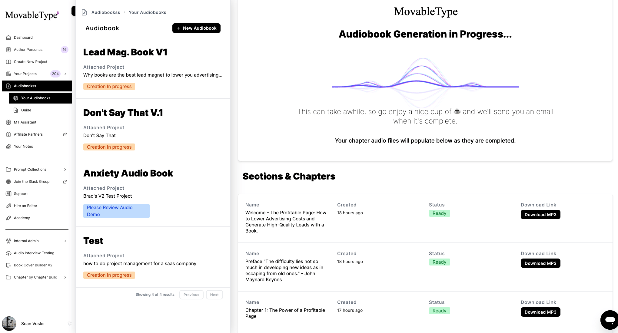 How to Create Audio Books With MovableType.ai